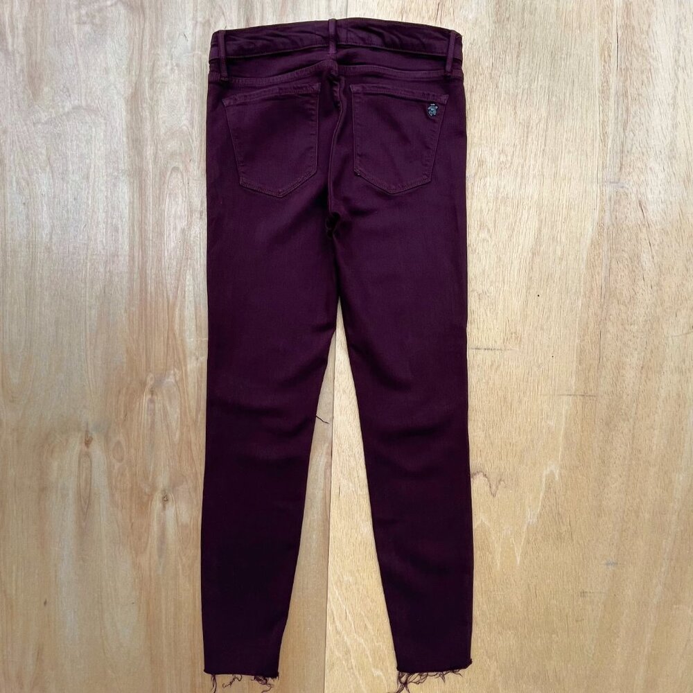 BLACK ORCHID LOS ANGELES NOAH ANKLE FRAY JEANS WOMEN’S sz 29 Burgundy STRETCH - Picture 5 of 12